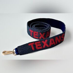 Houston Texans Hand beaded Purse Strap NFL Football NWT